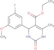 Ethyl 4-(5-fluoro-3-methoxyphenyl)-6-methyl-2-oxo-1,2,3,4-tetrahydropyrimidine-5-carboxylate