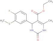 Ethyl 4-(4-fluoro-3-methylthiophenyl)-6-methyl-2-oxo-1,2,3,4-tetrahydropyrimidine-5-carboxylate