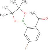 2-Acetyl-5-fluorobenzeneboronic acid pinacol ester