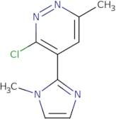 3-Chloro-6-methyl-4-(1-methyl-1H-imidazol-2-yl)pyridazine