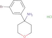 4-(3-bromophenyl)oxan-4-amine hydrochloride