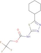 2,2,2-Trifluoroethyl N-(5-cyclohexyl-1,3,4-thiadiazol-2-yl)carbamate