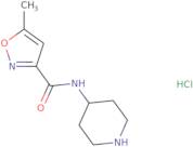 5-Methyl-N-(piperidin-4-yl)-1,2-oxazole-3-carboxamide hydrochloride