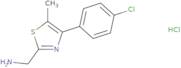 [4-(4-Chlorophenyl)-5-methyl-1,3-thiazol-2-yl]methanamine hydrochloride