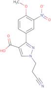 1-(2-Cyanoethyl)-3-(4-methoxy-3-nitrophenyl)-1H-pyrazole-4-carboxylic acid