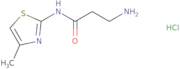 3-Amino-N-(4-methyl-1,3-thiazol-2-yl)propanamide hydrochloride