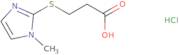 3-[(1-Methyl-1H-imidazol-2-yl)sulfanyl]propanoic acid hydrochloride