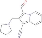 3-Formyl-2-(pyrrolidin-1-ylmethyl)indolizine-1-carbonitrile