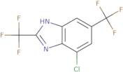 2,5-Bis(trifluoromethyl)-7-chloro-1H-benzimidazole