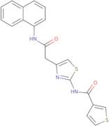 N-1-Naphthalenyl-2-[(3-thienylcarbonyl)amino]-4-thiazoleacetamide