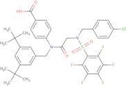 4-[[2-[(4-chlorophenyl)methyl-(2,3,4,5,6-pentafluorophenyl)sulfonylamino]acetyl]-[(3,5-ditert-buty…