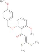 -1(2-methoxy-6-4-methoxybenzyl)oxy)phenyl)-3,3-bis(methylthio)prop-2-en-1-one