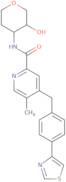 N-((3R,4S)-3-Hydroxytetrahydro-2H-pyran-4-yl)-5-methyl-4-(4-(thiazol-4-yl)benzyl)picolinamide