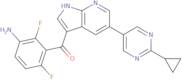 (3-Amino-2,6-difluorophenyl)(5-(2-cyclopropylpyrimidin-5-yl)-1H-pyrrolo[2,3-b]pyridin-3-yl)metha...