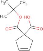 1-[(tert-butoxy)carbonyl]cyclopent-3-ene-1-carboxylic acid