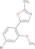 5-(4-bromo-2-methoxyphenyl)-2-methyl-1,3-oxazole