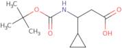 (R)-3-((tert-Butoxycarbonyl)amino)-3-cyclopropylpropanoic acid