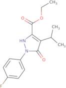 Ethyl 1-(4-fluorophenyl)-5-hydroxy-4-isopropyl-1H-pyrazole-3-carboxylate