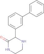 3-(3-Phenylphenyl)piperazin-2-one