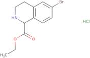 Ethyl 6-bromo-1,2,3,4-tetrahydroisoquinoline-1-carboxylate hydrochloride