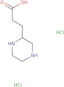 3-Piperazin-2-yl-propionic acid dihydrochloride