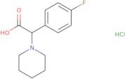 (4-Fluorophenyl)(1-piperidinyl)acetic acid hydrochloride