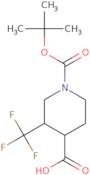 1-[(tert-Butoxy)carbonyl]-3-(trifluoromethyl)piperidine-4-carboxylic acid