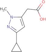 2-(3-Cyclopropyl-1-methyl-1H-pyrazol-5-yl)acetic acid