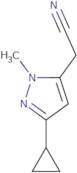 (3-Cyclopropyl-1-methyl-1H-pyrazol-5-yl)acetonitrile
