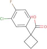 1-(3-Chloro-4-fluorophenyl)cyclobutane-1-carboxylic acid