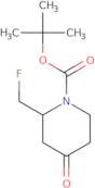 tert-Butyl 2-(fluoromethyl)-4-oxopiperidine-1-carboxylate