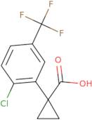 1-[2-Chloro-5-(trifluoromethyl)phenyl]cyclopropane-1-carboxylic acid