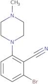 2-Bromo-6-(4-methyl-1-piperazinyl)benzonitrile