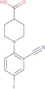 1-(2-Cyano-4-fluorophenyl)piperidine-4-carboxylic acid