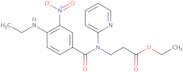 Ethyl 3-(4-(ethylamino)-3-nitro-N-(pyridin-2-yl)benzamido)propanoate