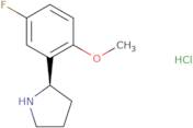 2-((2R)Pyrrolidin-2-yl)-4-fluoro-1-methoxybenzene hydrochloride