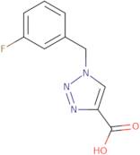 1-[(3-Fluorophenyl)methyl]-1H-1,2,3-triazole-4-carboxylic acid