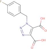 1-(4-Fluorobenzyl)-1H-1,2,3-triazole-4,5-dicarboxylic acid