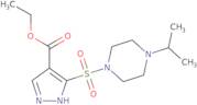 Ethyl 3-[(4-isopropylpiperazin-1-yl)sulfonyl]-1H-pyrazole-4-carboxylate