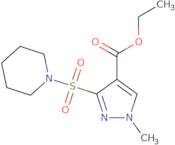 Ethyl 1-methyl-3-(piperidine-1-sulfonyl)-1H-pyrazole-4-carboxylate