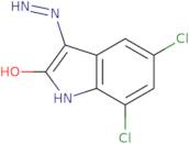5,7-Dichloro-3-hydrazinylidene-2,3-dihydro-1H-indol-2-one