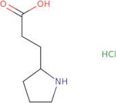 3-(Pyrrolidin-2-yl)propanoic acid hydrochloride