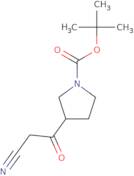 tert-Butyl 3-(2-cyanoacetyl)pyrrolidine-1-carboxylate