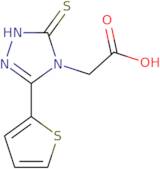 2-[3-Sulfanyl-5-(thiophen-2-yl)-4H-1,2,4-triazol-4-yl]acetic acid