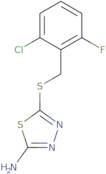 5-[(2-Chloro-6-fluorobenzyl)thio]-1,3,4-thiadiazol-2-amine