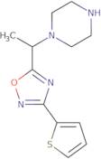 1-{1-[3-(Thiophen-2-yl)-1,2,4-oxadiazol-5-yl]ethyl}piperazine