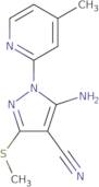 5-Amino-1-(4-methylpyridin-2-yl)-3-(methylsulfanyl)-1H-pyrazole-4-carbonitrile