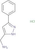 [(5-Phenyl-1H-pyrazol-3-yl)methyl]amine hydrochloride