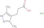 3-(3,5-Dimethyl-1H-pyrazol-4-yl)propanoic acid hydrochloride