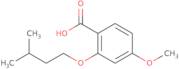 4-Methoxy-2-(3-methylbutoxy)benzoic acid